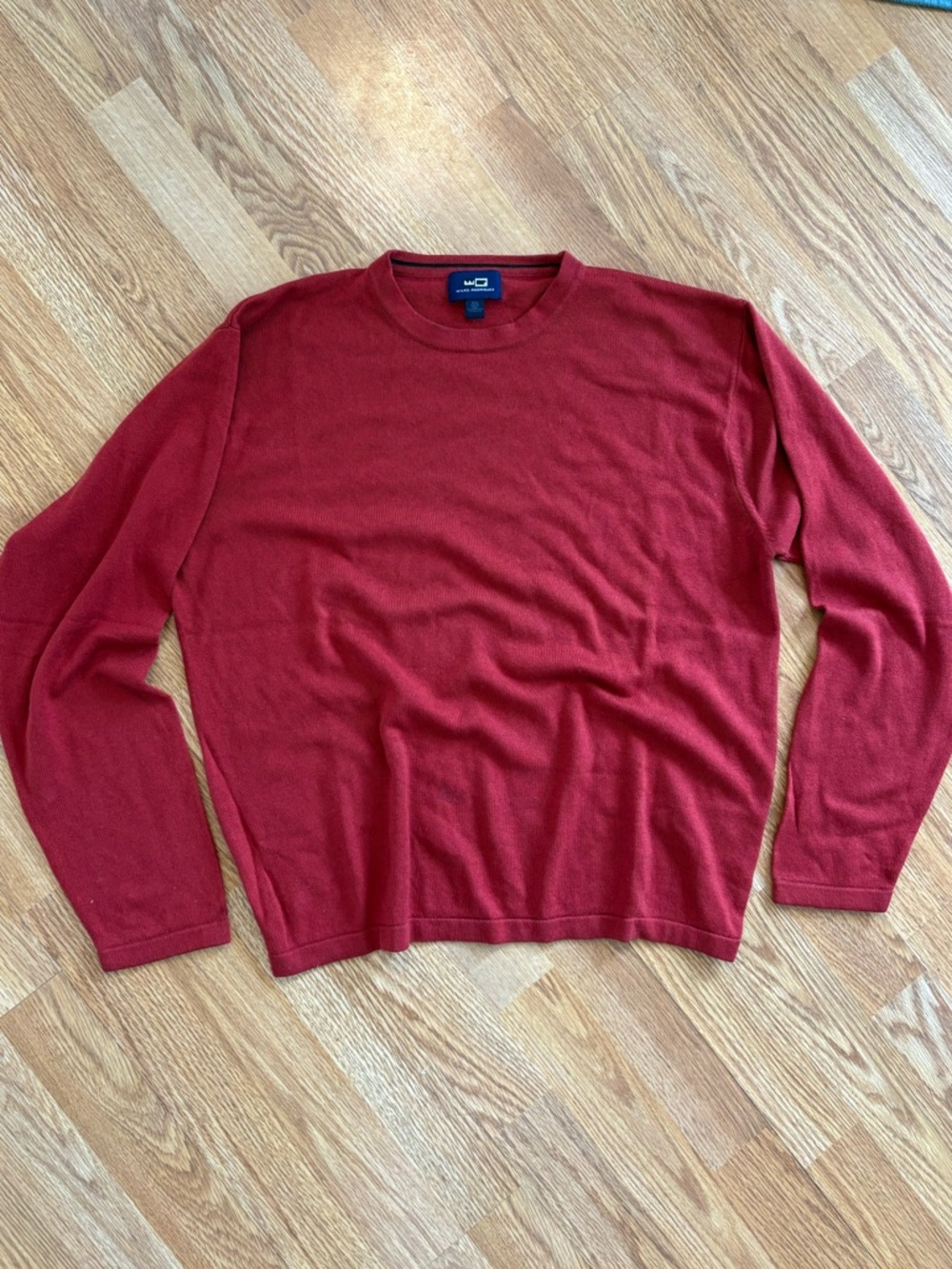 Cashmere/Silk Thin Red Sweater